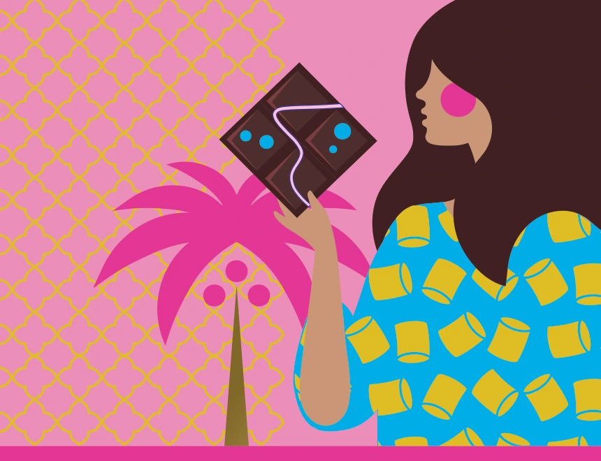Original Katrina Fluff It Up sleeve illustration