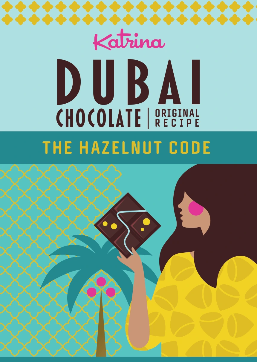 Katrina The Hazelnut Code gold foil packaging
