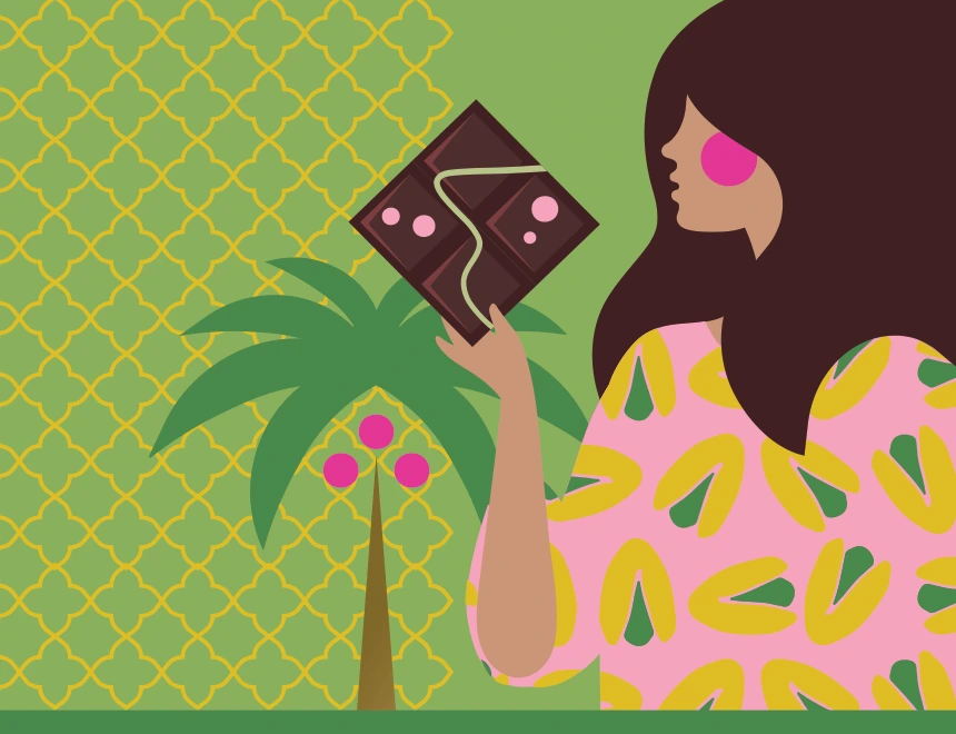 Original Katrina Pistachio & Kunafa sleeve illustration