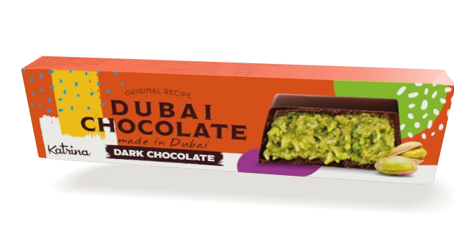 Katrina Dark Chocolate packaging